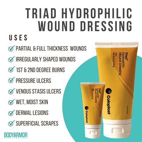 Triad Wound Dressing 2 5 Oz Bodyarmor Medical Supplies Triad Wound Dressing 2 5 Oz Bodyarmor Medical Supplies