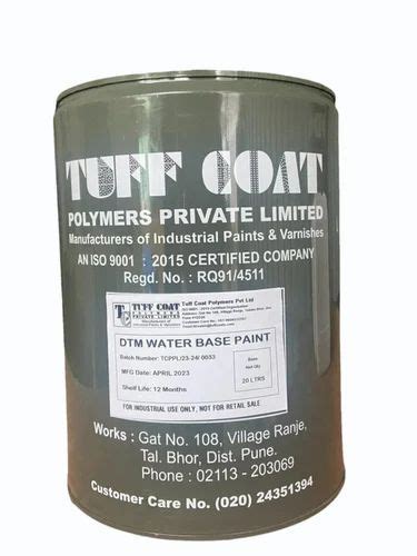 Tuff Coat Dtm Water Base Paint 20L At Best Price In Bhor Id 20123192662 Tuff Coat Dtm Water Base Paint 20L At Best Price In Bhor Id 20123192662