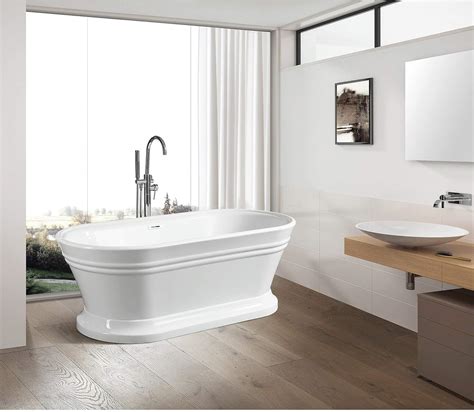 Vanity Art 67 X 31 Inches Freestanding White Acrylic Bathtub Modern Vanity Art 67 X 31 Inches Freestanding White Acrylic Bathtub Modern