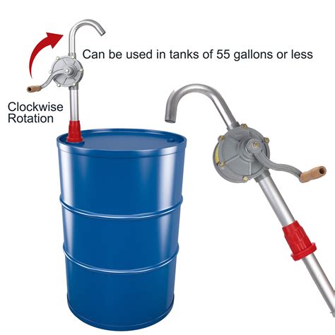 Vevitts 55 Gallon Drum Pump Rotary Barrel Pump Aluminum Alloy Rotary Vevitts 55 Gallon Drum Pump Rotary Barrel Pump Aluminum Alloy Rotary