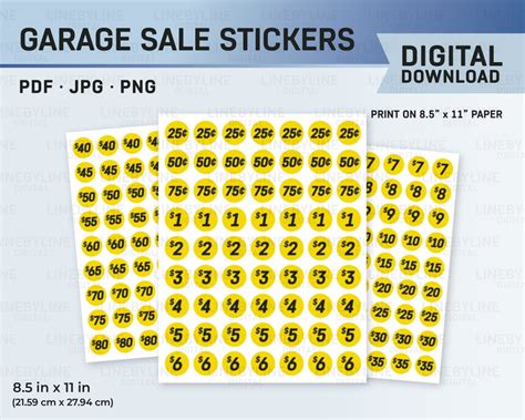 Yard Sale Price Stickers Garage Sale Price Stickers Price Etsy Yard Sale Price Stickers Garage Sale Price Stickers Price Etsy